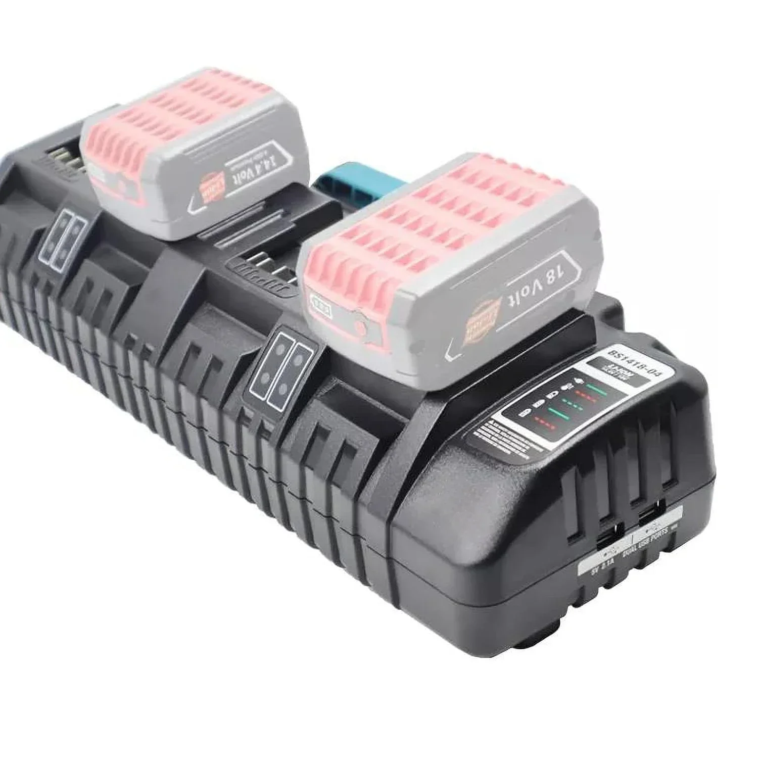 4-Port Battery Charger for BOSCH 14.4V 18V BAT609 BAT609G BAT618 BAT618G 3A Charging Current Replacement Battery Charger