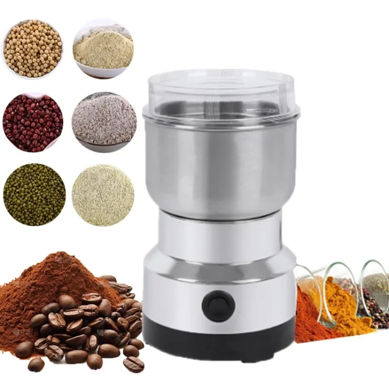 Multipurpose Electric Coffee Bean Grinding Tool Stainless Steel Milling Machine for Seeds Spices Herbs Nuts Coffee Grinder