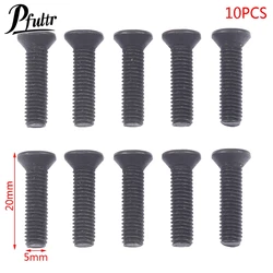 10Pcs/set Fixing Screw M5*20 M6*22 Left Hand Thread for 1/''UNF 3/8''UNF Drill Chuck Shank Adapter Screw