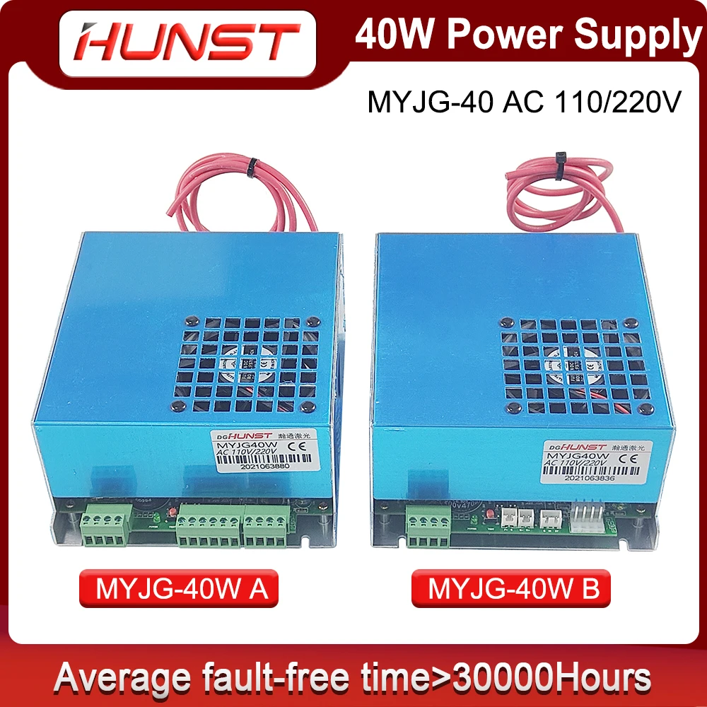 

Hunst MYJG-40W CO2 Laser Power Supply 110V/220V Laser Generator For 40W Laser Engraving Machine