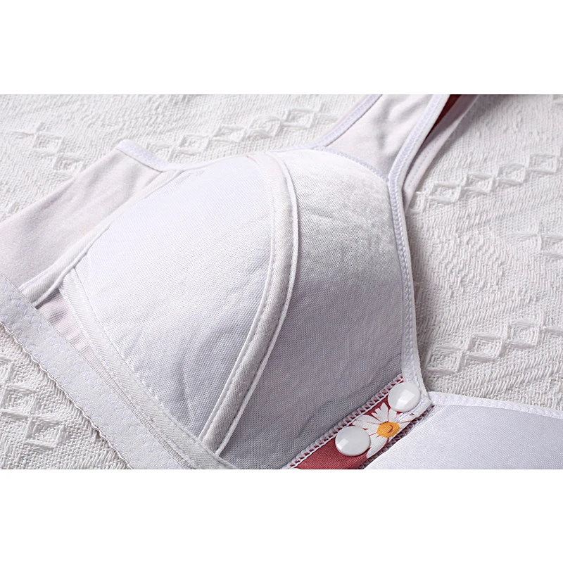 2023 New Confortable Bra Women Wire Free Bras Front Closure Underwear Female Everyday Lingerie For Women Big Bust 52BC