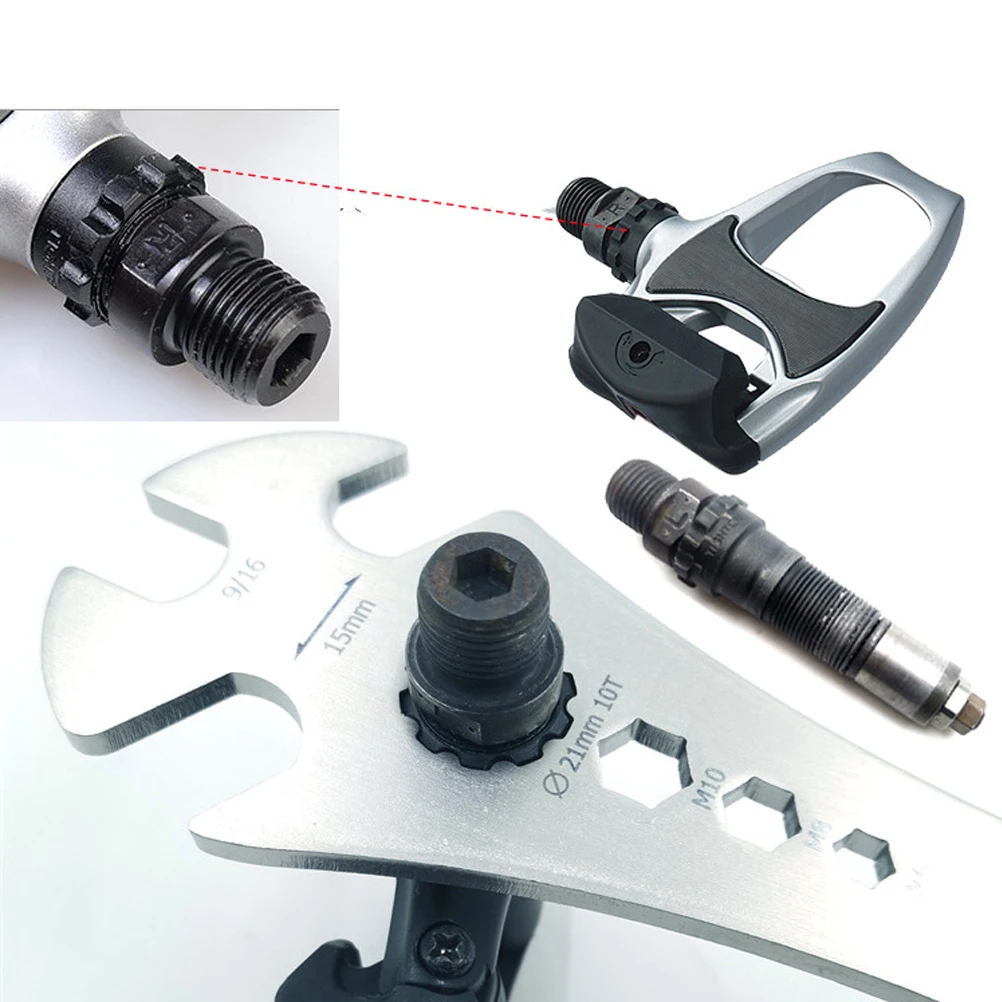 

Bike Pedal Long H Durable Bicycles Crank Puller Lightweight Portable Tool for Bicycle Repair Compatible Most