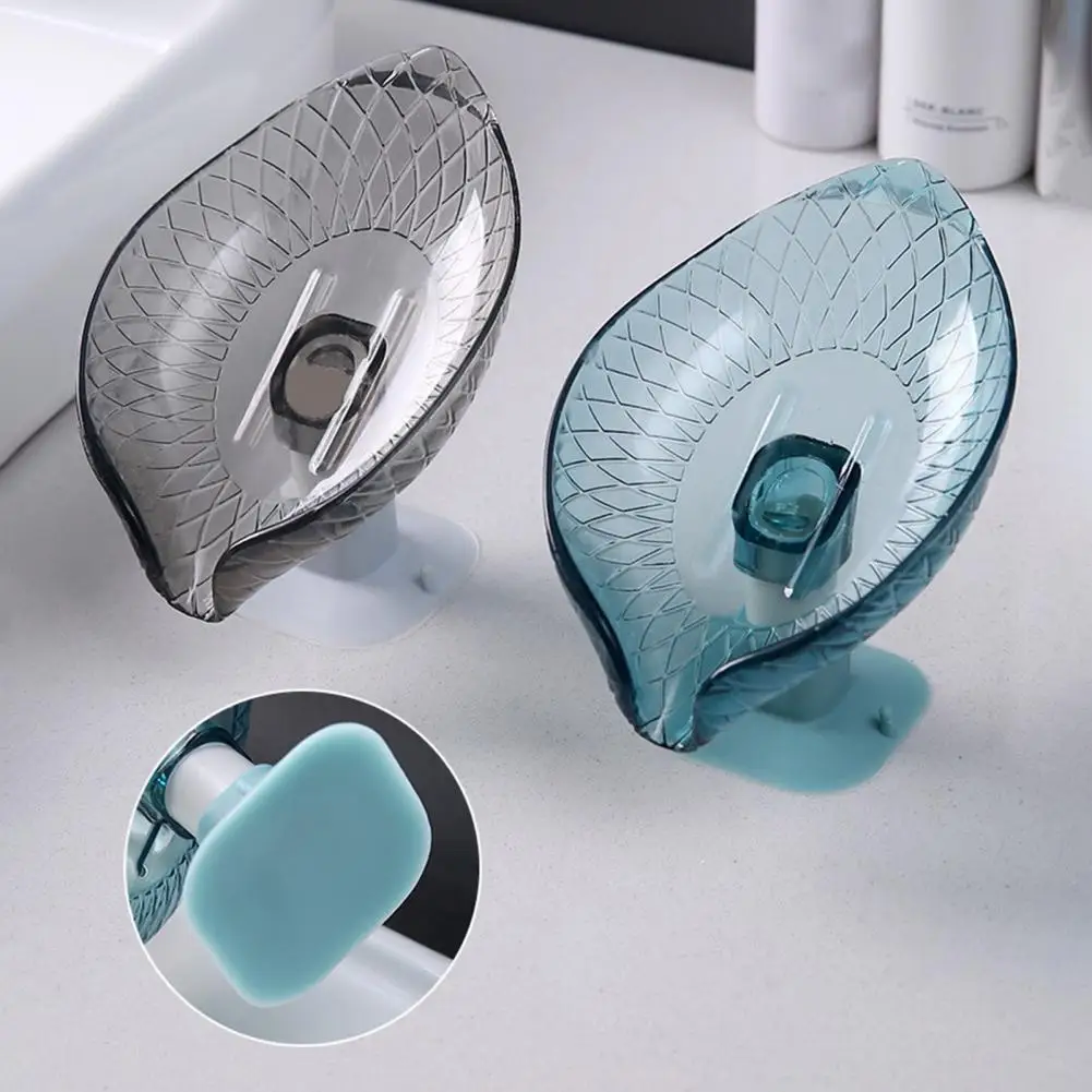 Practical  Soap Box Portable Suction Cup Type Soap Dish Detachable Stain-proof Soap Case Household Supplies