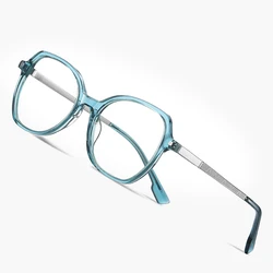Gmei Optical Women Stylish Acetate Blue Light Blocking Computer Glasses Without Degrees Female Square Eyeglasses Frame BJ9225