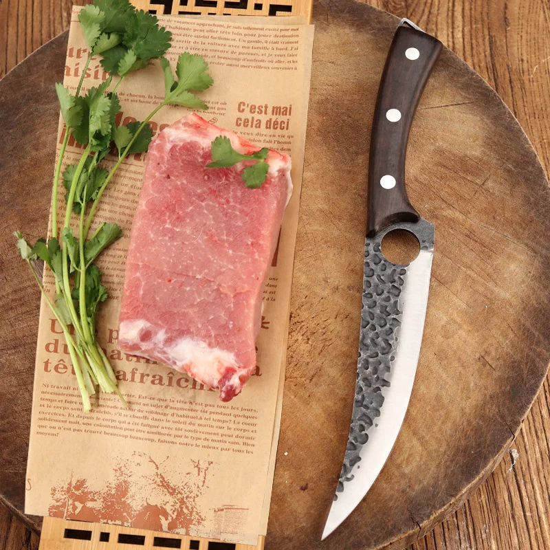 Forged Kitchen Knives Stainless Steel Butcher Cleaver Meat Beef Chicken Chef Boning Knife Sharp Fishing Cooking Utility Knives