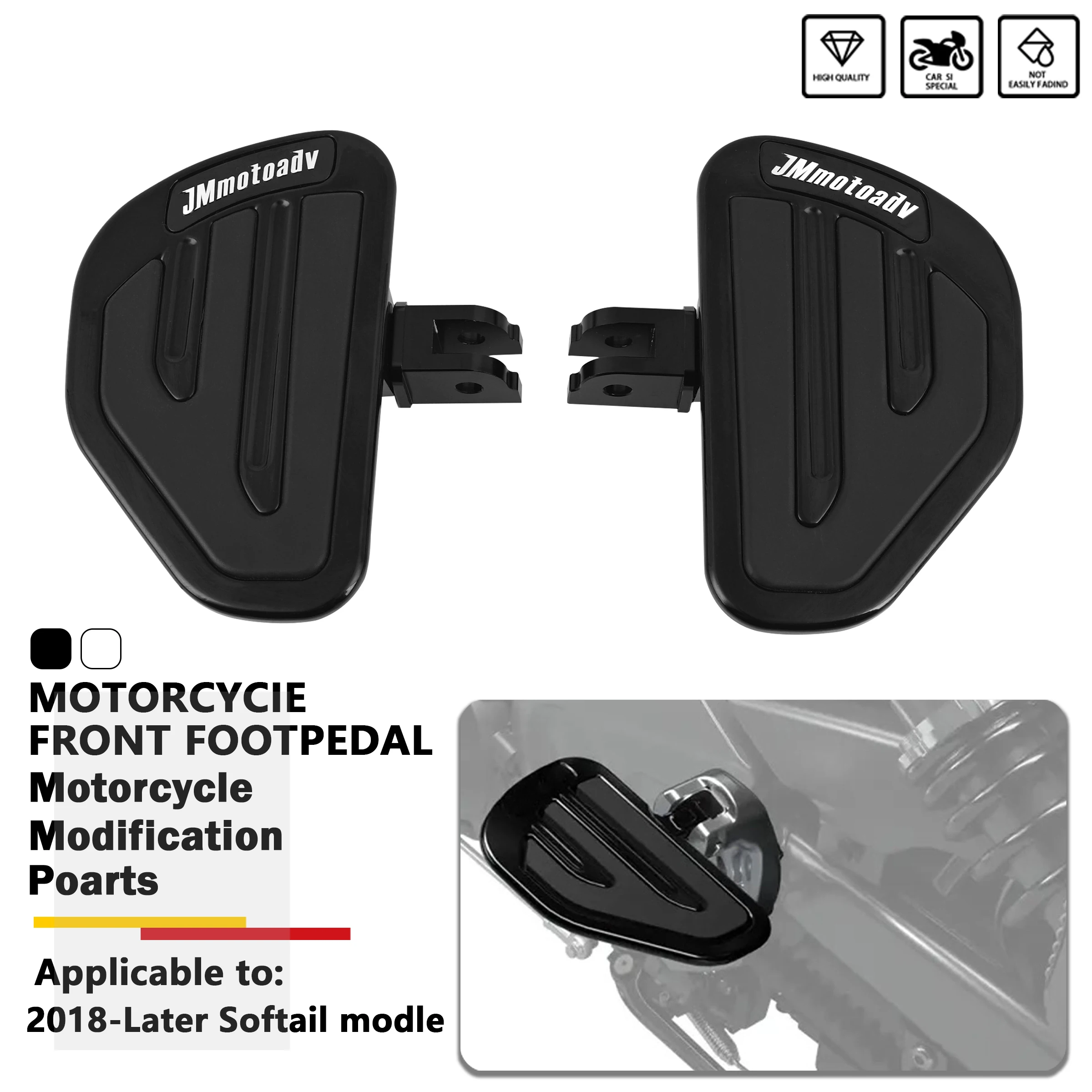 

Motorcycle Driver Footboard Footrests For Harley Softail Slim Low Bob Fat Boy Breakout Deluxe FLDE FXLR FLFB FXFBS 2018-2022