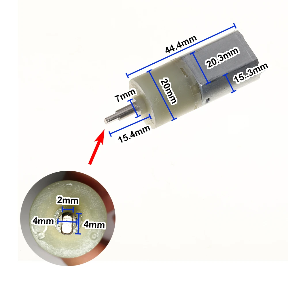 DC 3V 6V 12V Slow Speed 13mm Shaft Length Mini 130 Planetary Gear Motor High Torque for Toy Model