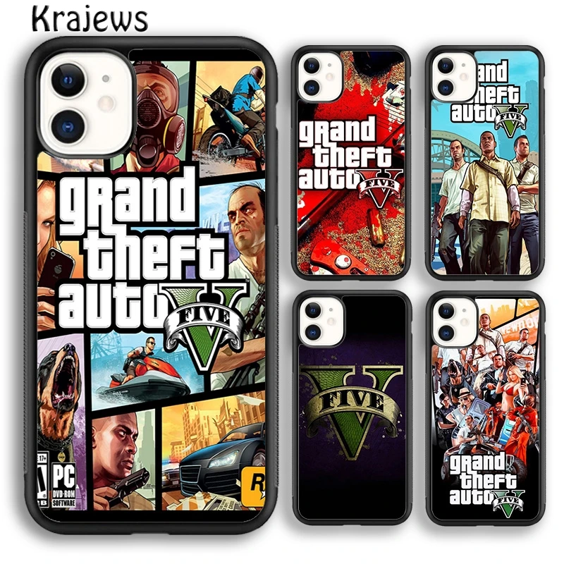 Grand Theft Auto GTA V Phone Case Cover For iPhone 16 15 14 plus XS XR 11 12 mini 13 pro max coque Shell Fundas