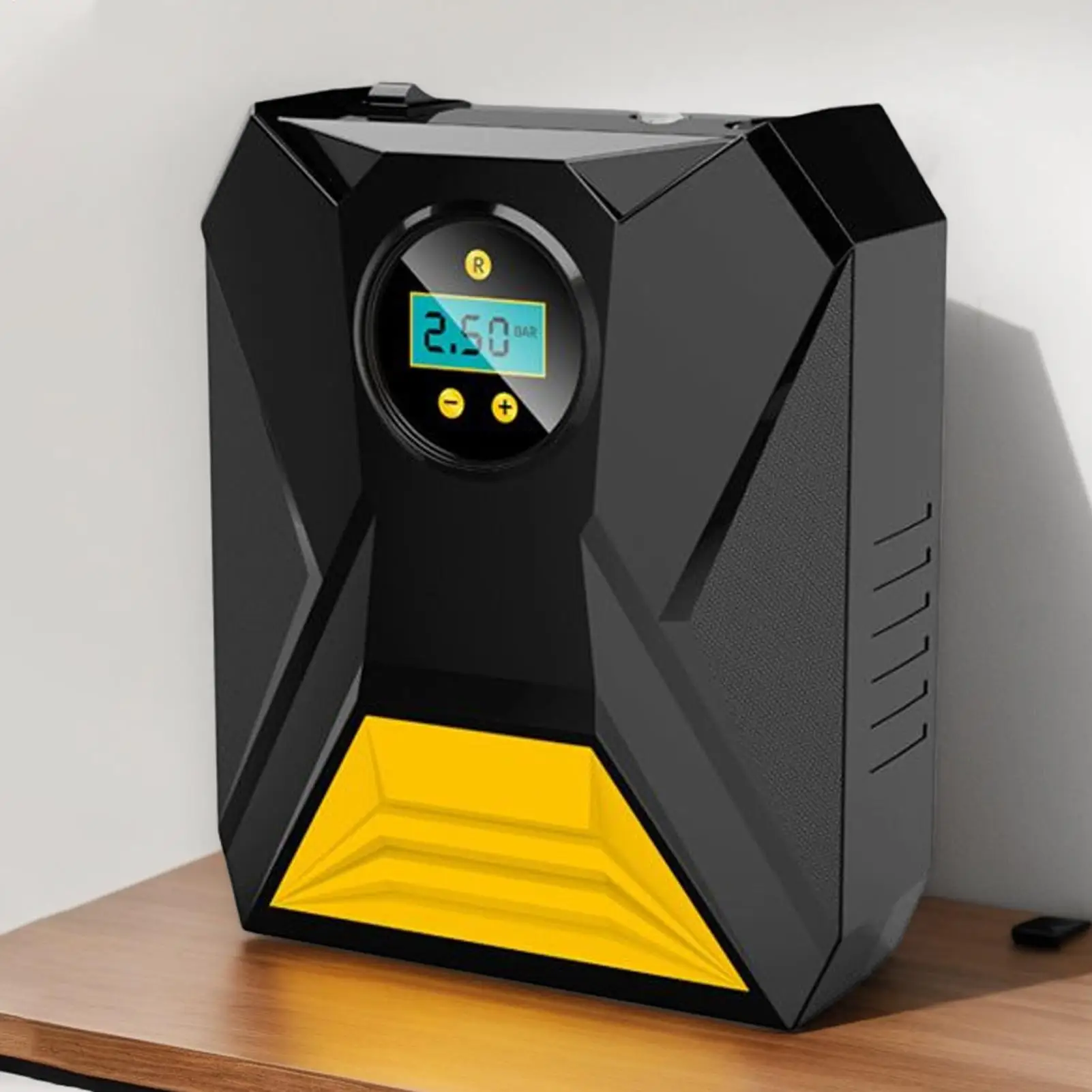 

Портативный воздушный компрессор, воздушный насос для автомобильных шин, 12 В, электрический цифровой дисплей, манометр, беспроводной для грузовика, автомобиля, мотоцикла