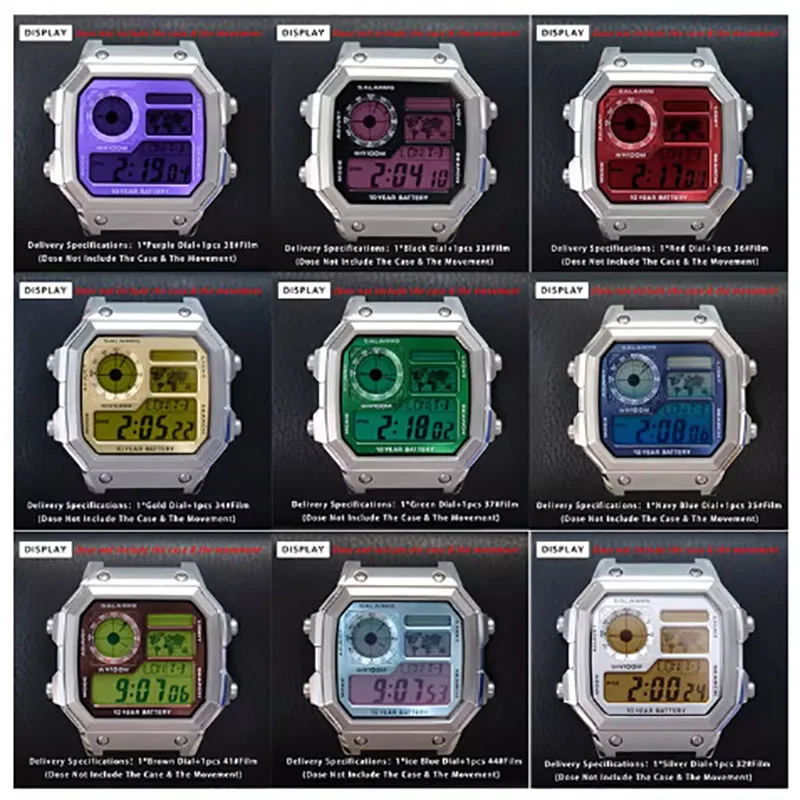 AE1200 DIY Decoration Screen Color Changing Sticker for Casio 3299 AE-1200 AE1300 Ins Style Screen HD Film Colorful Sticker view 2