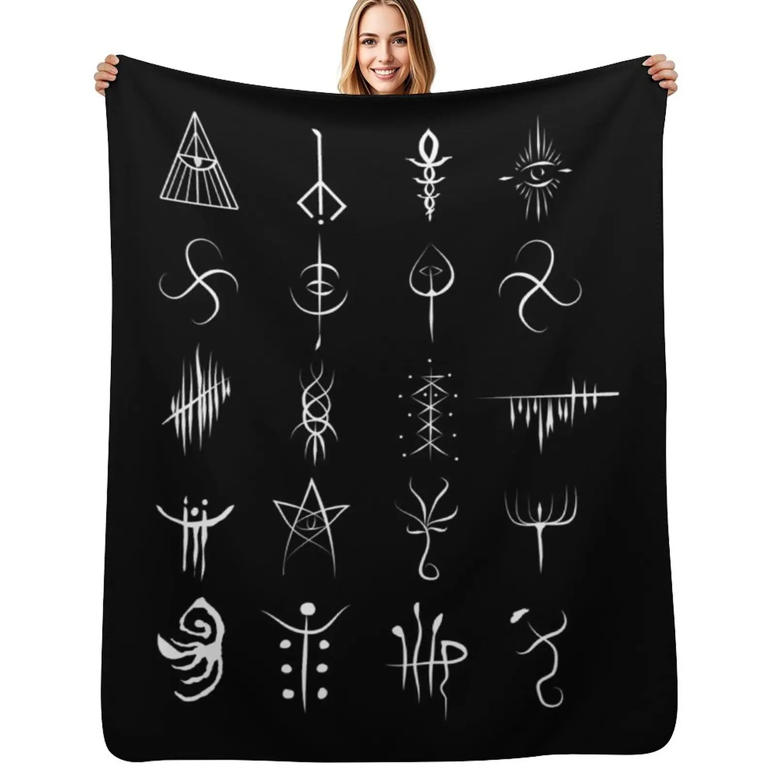 

Bloodborne caryll runes Throw Blanket sofa bed Summer Beddings Picnic Blankets