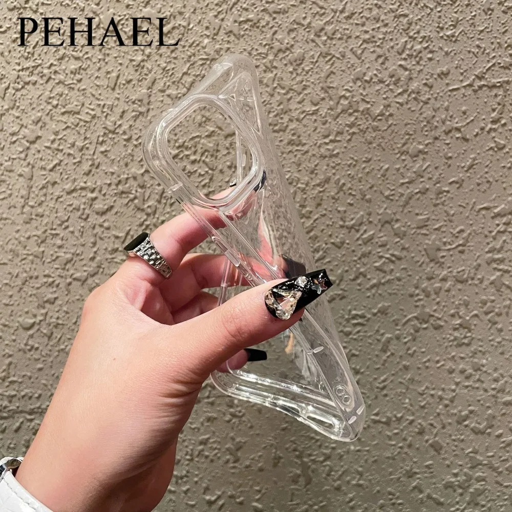 PEHAEL NEW TPU Shock Absorber Airbag Phone Case for IPhone 14 13 12 Pro Max 11Pro X XR XS 8 7 6 Protective Shell Protector Cover