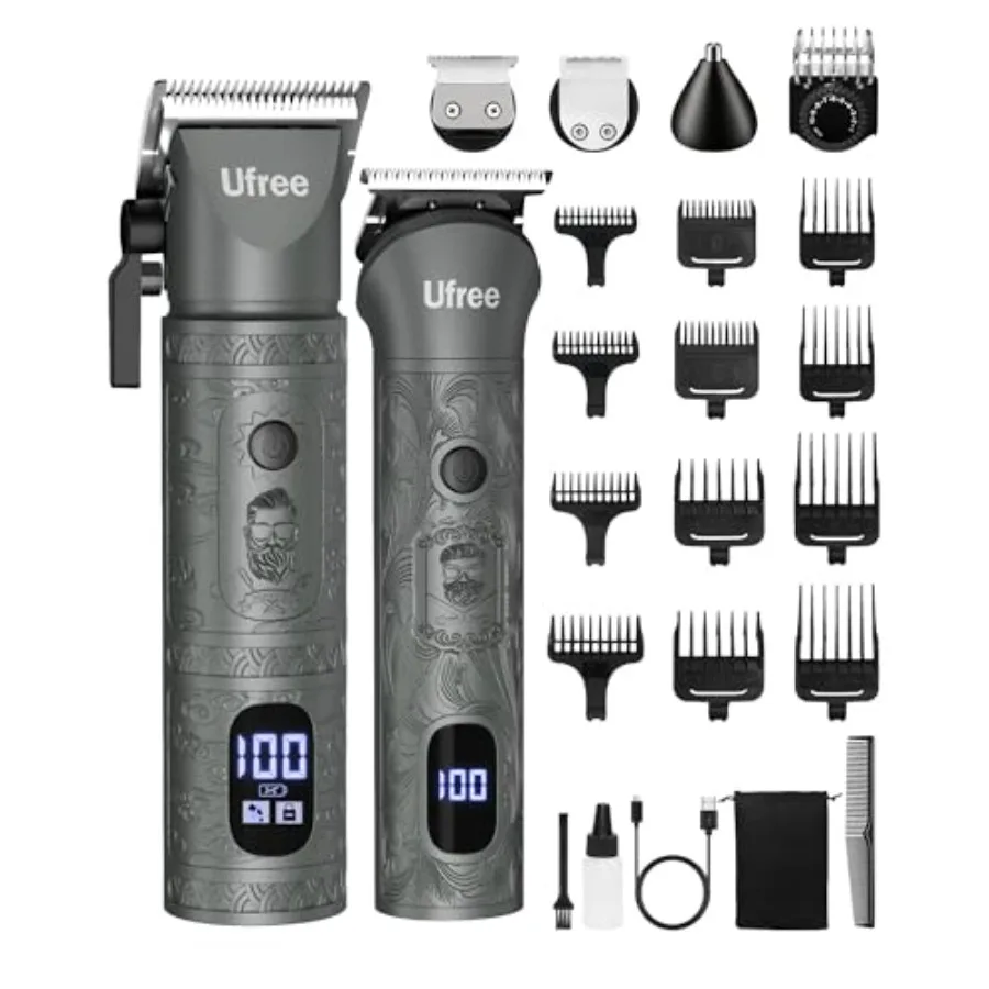 

Beard Trimmer for Men Professional with Hair Clippers Barber Clippers and Trimmers Set Electric Razor Shavers for Men Cordless