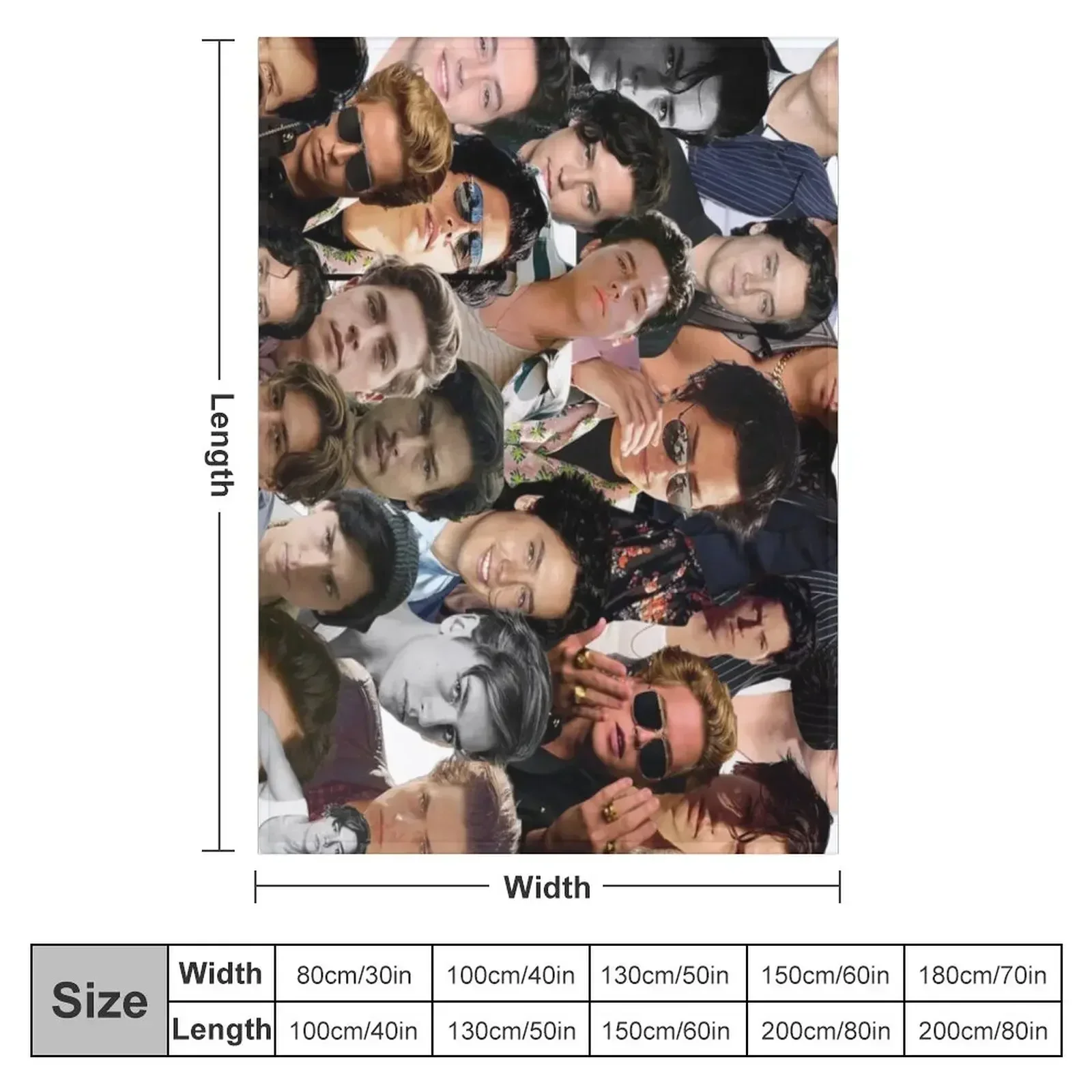 cole sprouse photo collage Throw Blanket Sofas Beach warm winter Soft Luxury St Stuffeds Blankets