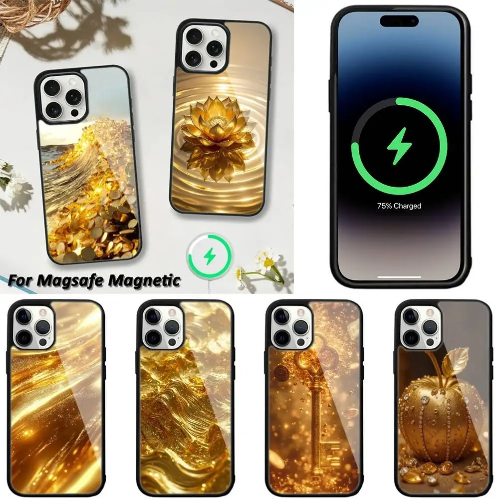 

Money Gold Cash Art Phone Case For iPhone 16,15,14,13,12,11,Plus,Pro,Max,Mini Magsafe Magnetic Wireless Charging