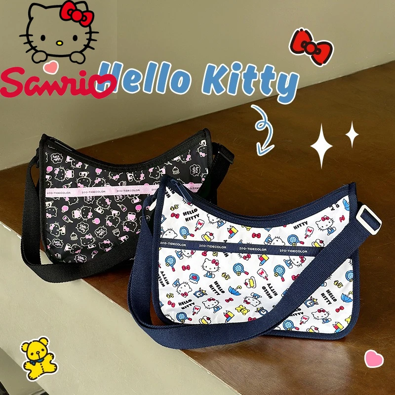 

Hello Kitty New Women's Shoulder Bag Fashion High Quality Lightweight Women's Handbag Cartoon Versatile Women's Shopping Bag