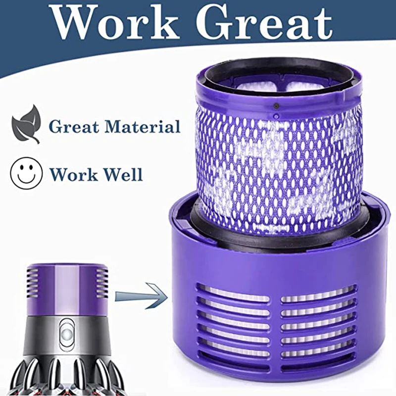 Washable Replacement Filters For Dyson V10 SV12 Cyclone Animal Absolute Total Clean Vacuum Cleaner HEPA Filter Parts