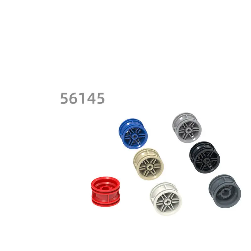 

22pcs MOC Compatible Parts 56145 749318 Wheel 30.4 x 20 without Pinholes, with Reinforced Rim Building Blocks Bricks DIY