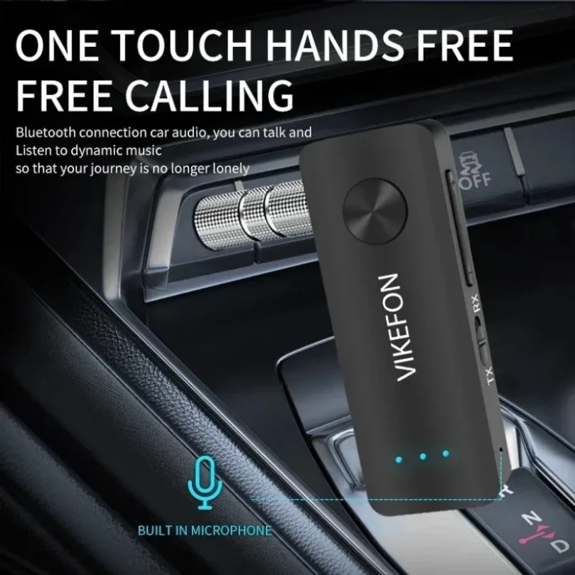 Receptor y transmisor de audio Bluetooth 5,4 2 en 1, adaptador inalámbrico estéreo Hifi, AUX de 3,5 MM con micrófono para coche, avión, TV, PC, altavoz