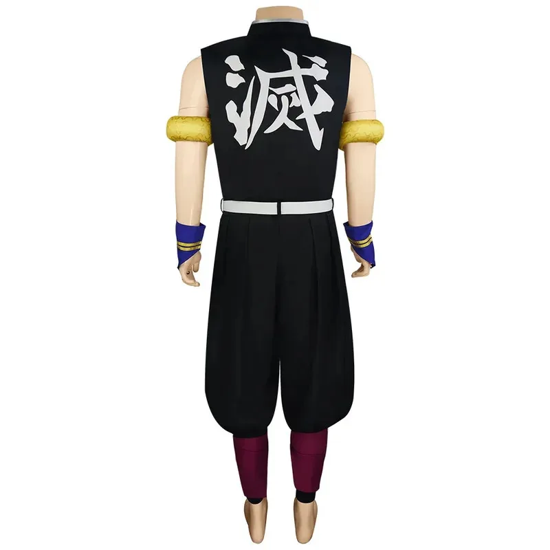 

Cosplay Anime Anime Demon Slayers Season 2 Kimetsu no Yaiba Uzui Tengen Cosplay Costume Black Uniform Halloween Christmas P 72th