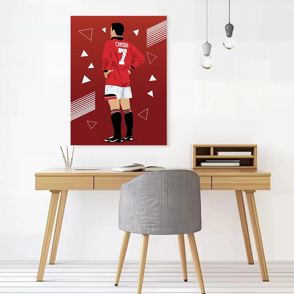 Eric Cantona Poster Customizable Printed Canvas Painting for Pictures Wall Art Decorative Picture Bedroom Decoration Living Room