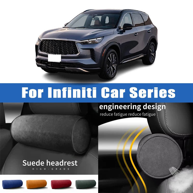 

Top Quality Car Headrest Neck Support Seat Soft Neck Pillow Breathable For Infiniti Q50 Q60 Q70 QX50 QX55 QX60 QX80 FX G M I30