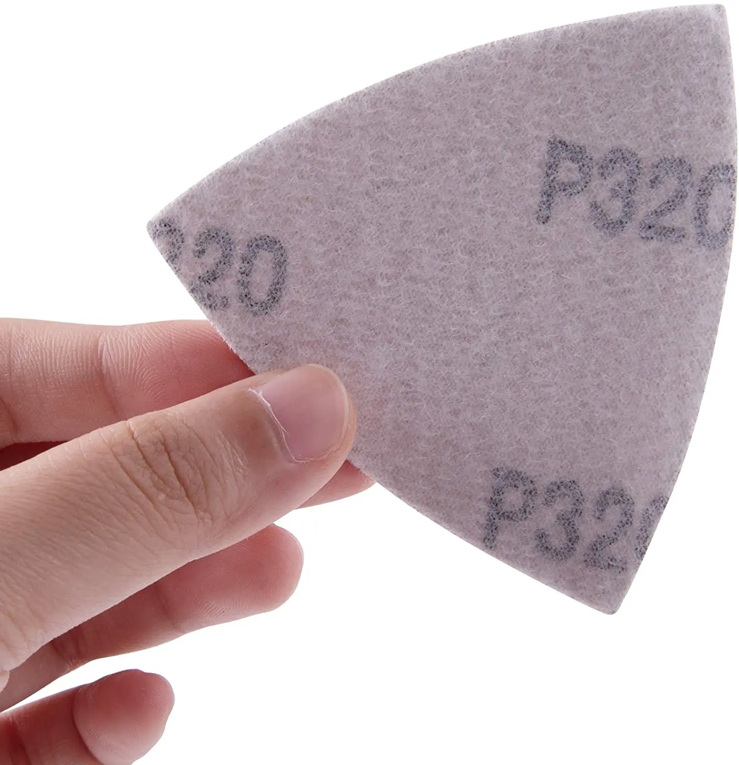 20 pçs lixa triangular gancho & laço triângulo lixa folhas caber 3-1/8 Polegada oscilante multi ferramenta de polimento almofada 40-2000 grit