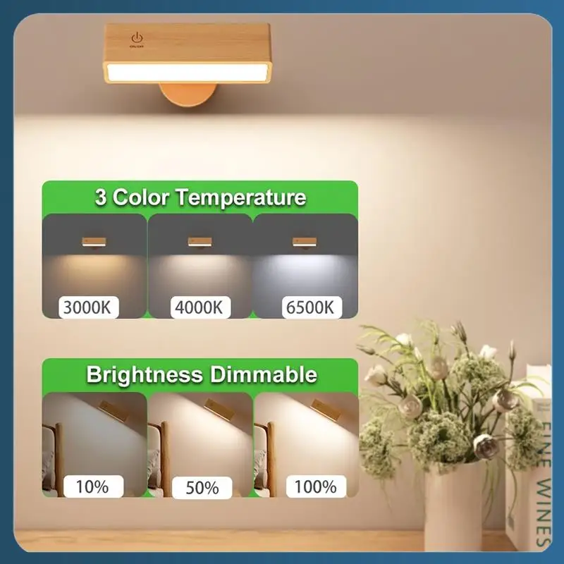 ab02-壁取り付け用燭台-2-個セット、電池式壁取り付け用燭台、寝室用ワイヤレス、寝室、リビングルーム、読書用ウォールライト