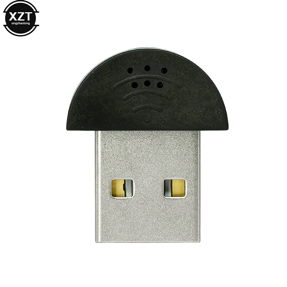 PC USB Microphone Driver Free Mini Mic Portable External Buttonhole Microphones for Laptop Notebook for YouTube MSN Skype Record