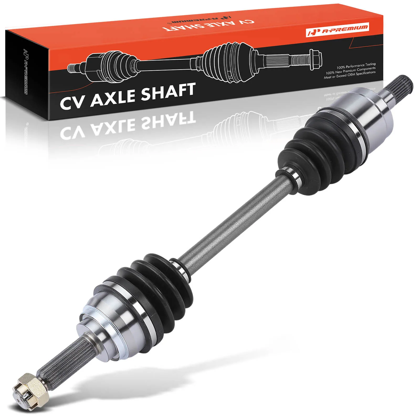A-Premium Front Passenger Side CV Axle Shaft Assembly for Hyundai Elantra 1992-1995 Excel Mitsubishi Mirage 1989-1992 Dodge Colt