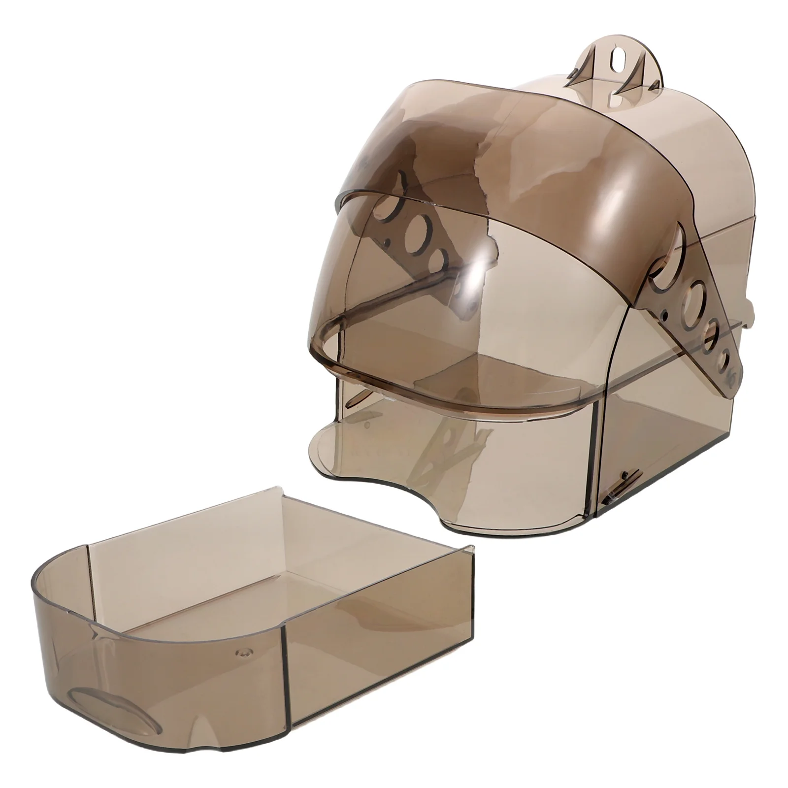 

Plastic Transparent Parrot Bath Tub Cage Drawer Hanging Bird Shower Bathtub Cockatiel Parakeet Budgie Budgie Bath for Cage