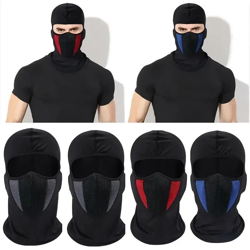 Masque de cyclisme intégral pour homme, cagoule de moto, équipement de sauna coupe-vent, respirant, sports de plein air, couvre-chef CS, chapeau