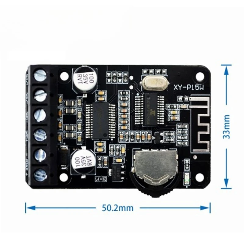 Stereo Bluetooth Power Amplifier Board 12V 24V High Power Digital Power Amplifier Module Transmission equipment and cables