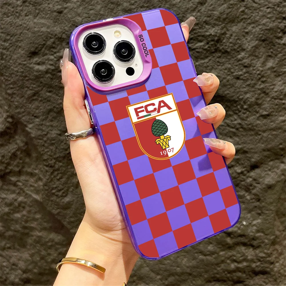 Fc Club حافظات هاتف متينة لهاتف آيفون 16 15 14 13 12 11 X XR XS 7 8 Plus Pro Max iPhone13 Mini ProMax Apple S-augsburgs-P #5