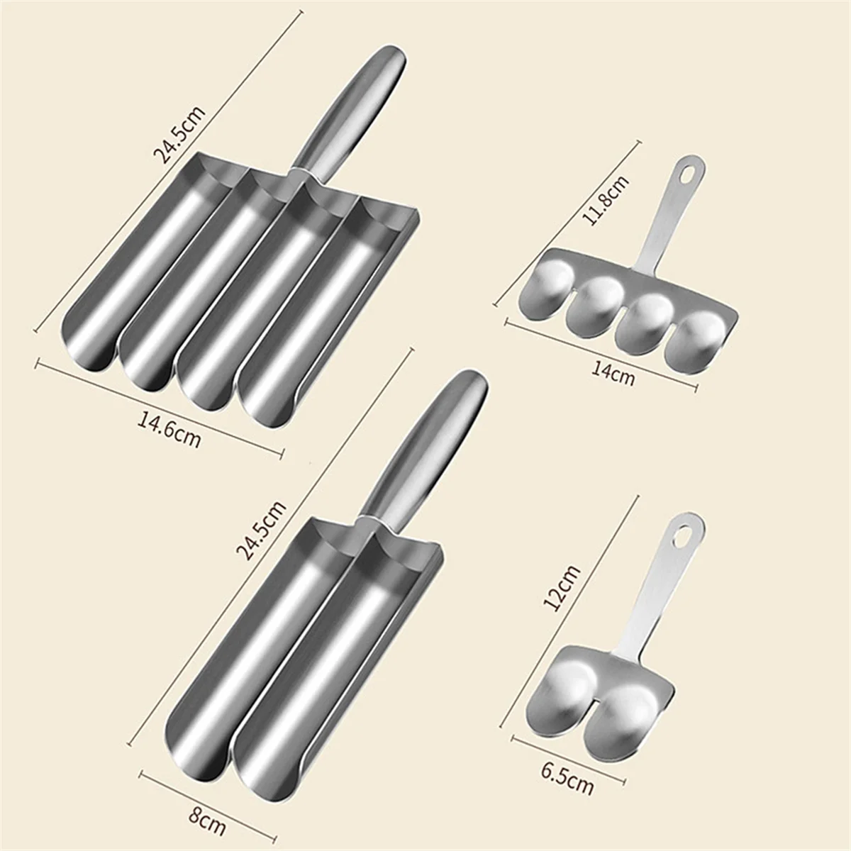 Meatball Maker+Cutting Spade Multifunction Meatball Scoop Maker Stainless Steel Kitchen Manual Meatball Making Tools A