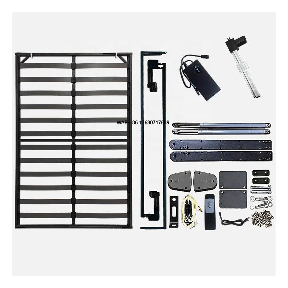 Modern Custom Whole Set Electric Automatic Lifting Vertical Horizontal Fold Away Bed Mechanism Kit Murphy Bed Hardware Set