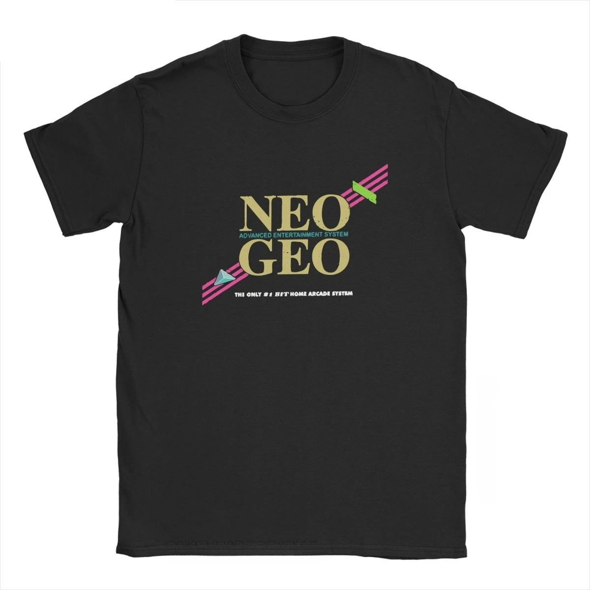 AES T Shirt For Men 100% Cotton Leisure T-Shirts O Neck Neo Geo Snk Tee Shirt Classic Short Sleeve Clothes 2XL 3XL