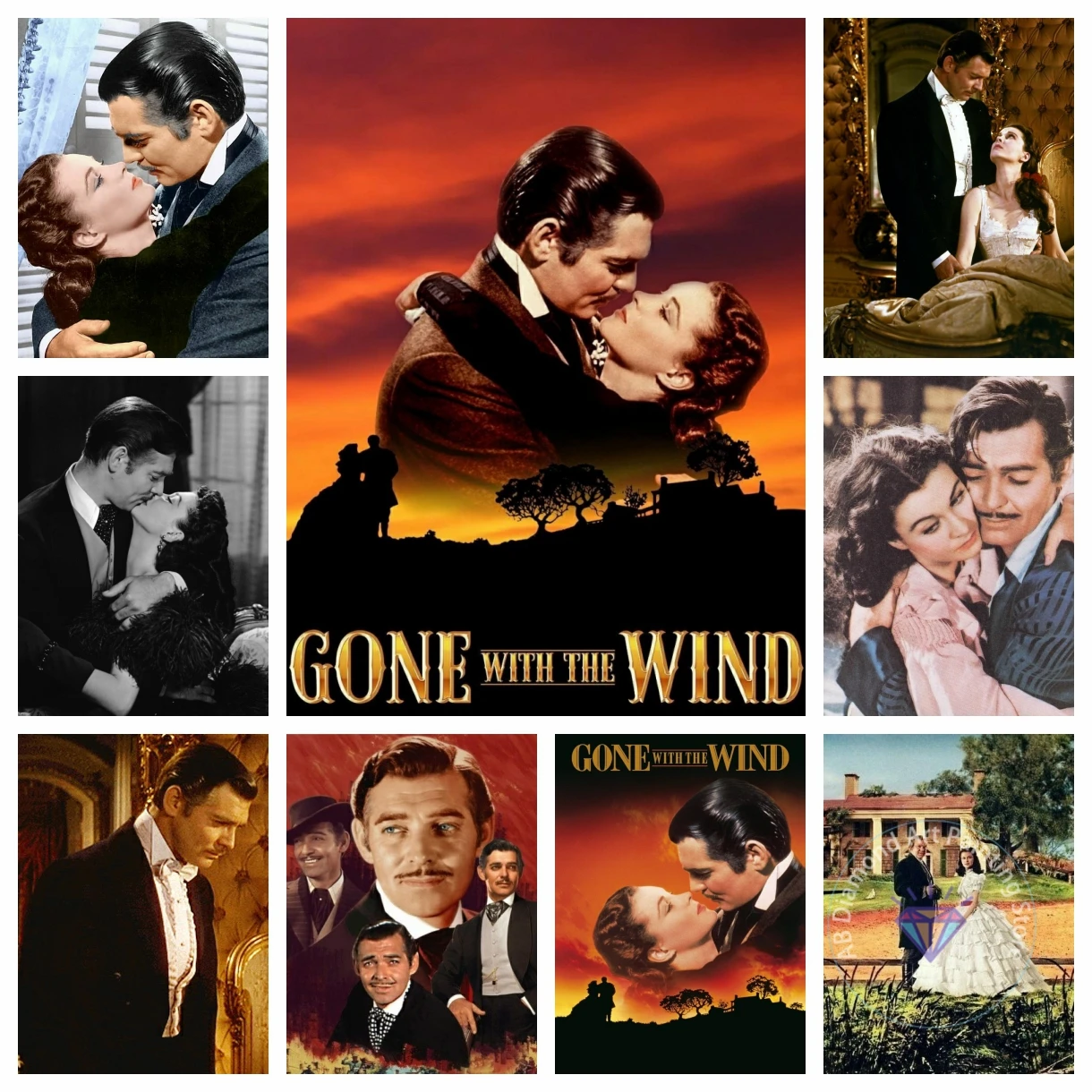 

Gone with the Win Stills AB Diamond Painting Set 5D DIY Diamond Embroidery Cross Stitch Handmade Art Gift Crafts Home Decoration