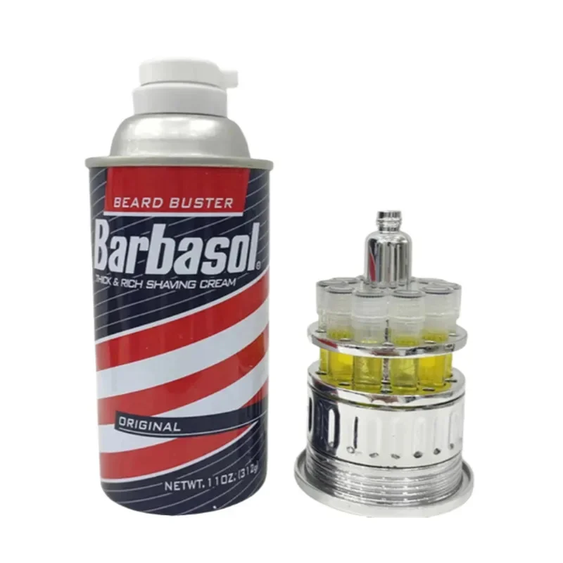 Barbasol Dennis Nedry Jurassic película DNA tarro modelo decoración tarro parque película Prop recuerdo adorno de escritorio modelo regalo de cumpleaños