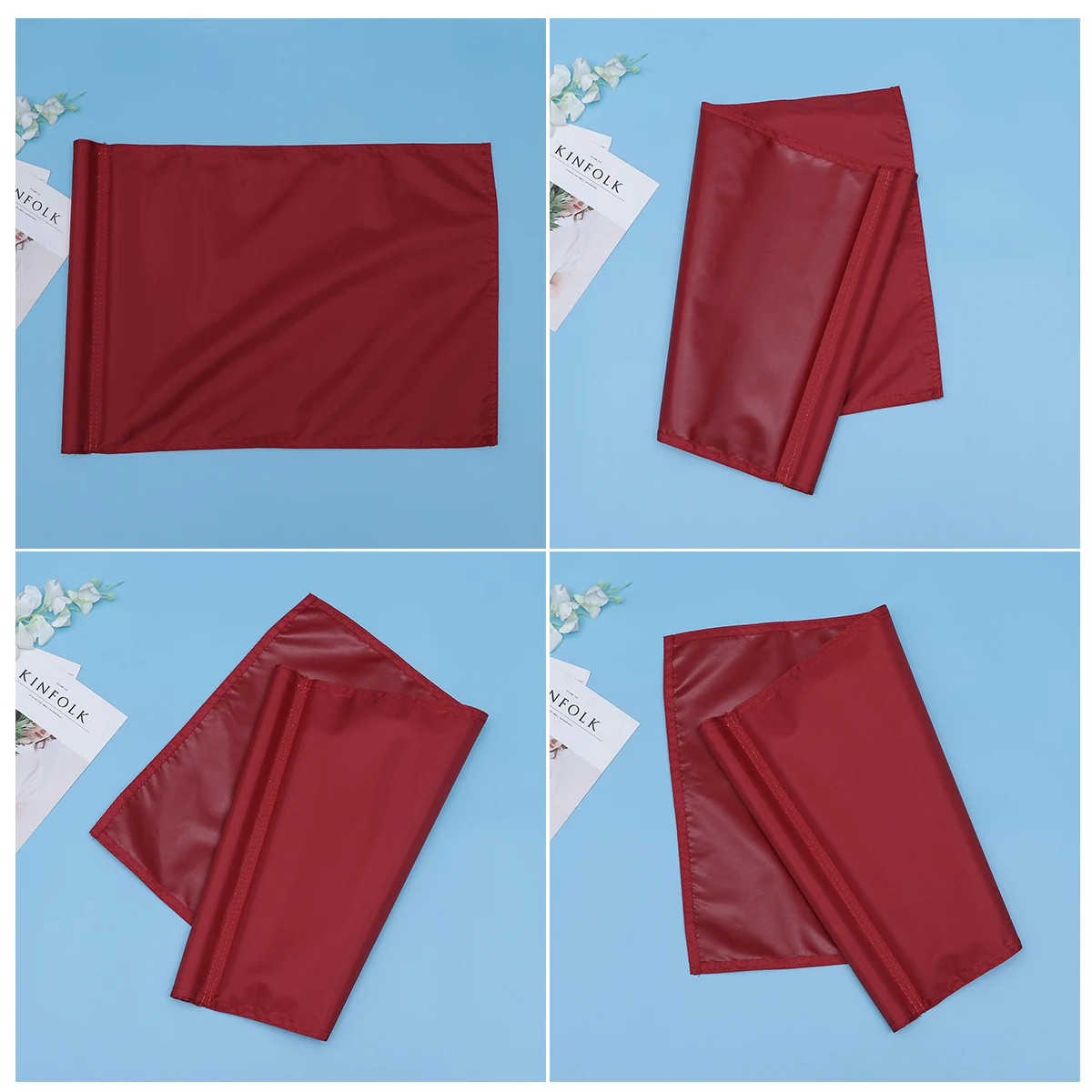 علم ممارسة أصفر صغير، قوي مقاوم للتمزق، سهل التركيب، علم تدريب على القطب للاعبي الغولف في الفناء، وضع أعلام خضراء