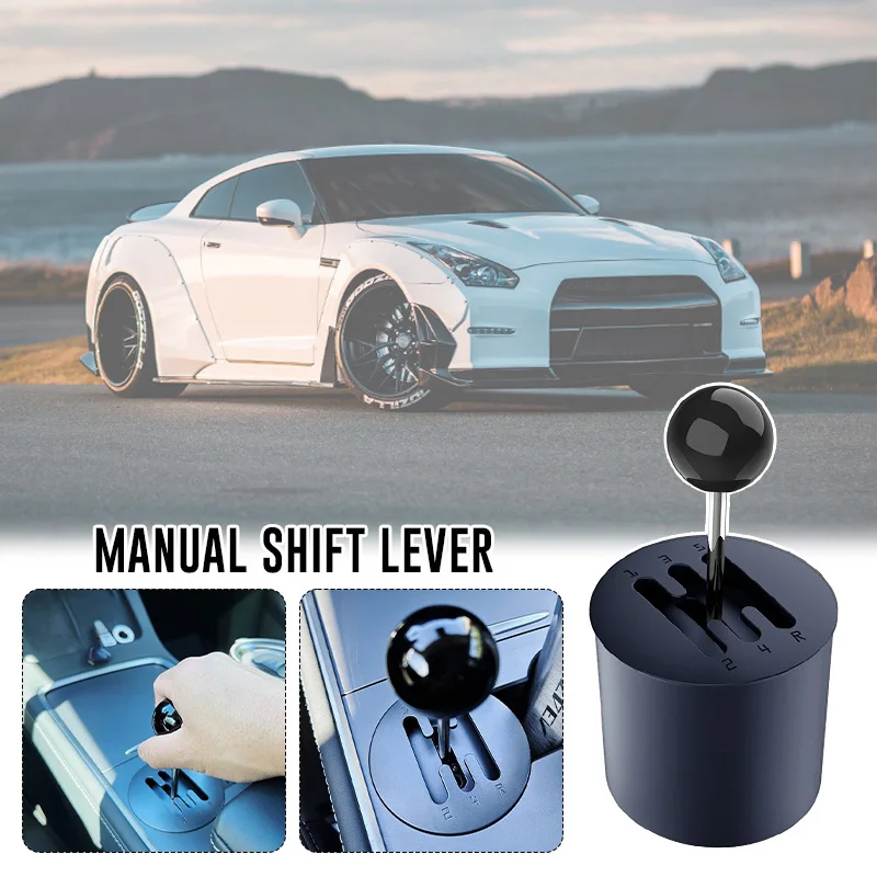 Per Tesla Model 3 Y Gear Shift Rocker imita la leva del cambio manuale giocattoli Car Water Cup Holder Shifters Decor accessori modificati