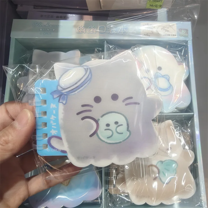 Spiral Binding Notebook Cute Mini Cartoon Loose-leaf Notebooks with Lines Pages Irregular Portable Books for School Stationery