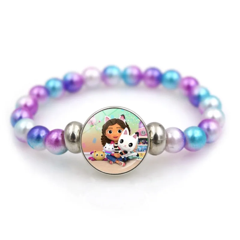 Kawaii Gabby Dollhouses Girl Cute Bracelet Kids Anime Creative Hand Chain Children Charms New Jewelry Aesthetic Accessories Gift