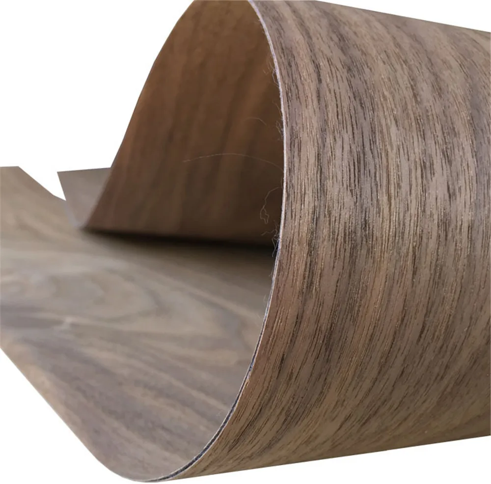 Black Walnut Furniture Veneer Natural Genuine Wood Veneer about 20cm x 2.5 meters  0.4-0.5mm Thick C/C