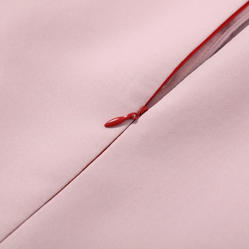 2026 Sommer Stehkragen Einfarbiges Damen-Midikleid Elegantes Einreihiges Kurzarm-Slim-Kleid Modisches Neues Damen-Langes Kleid – Detail 9