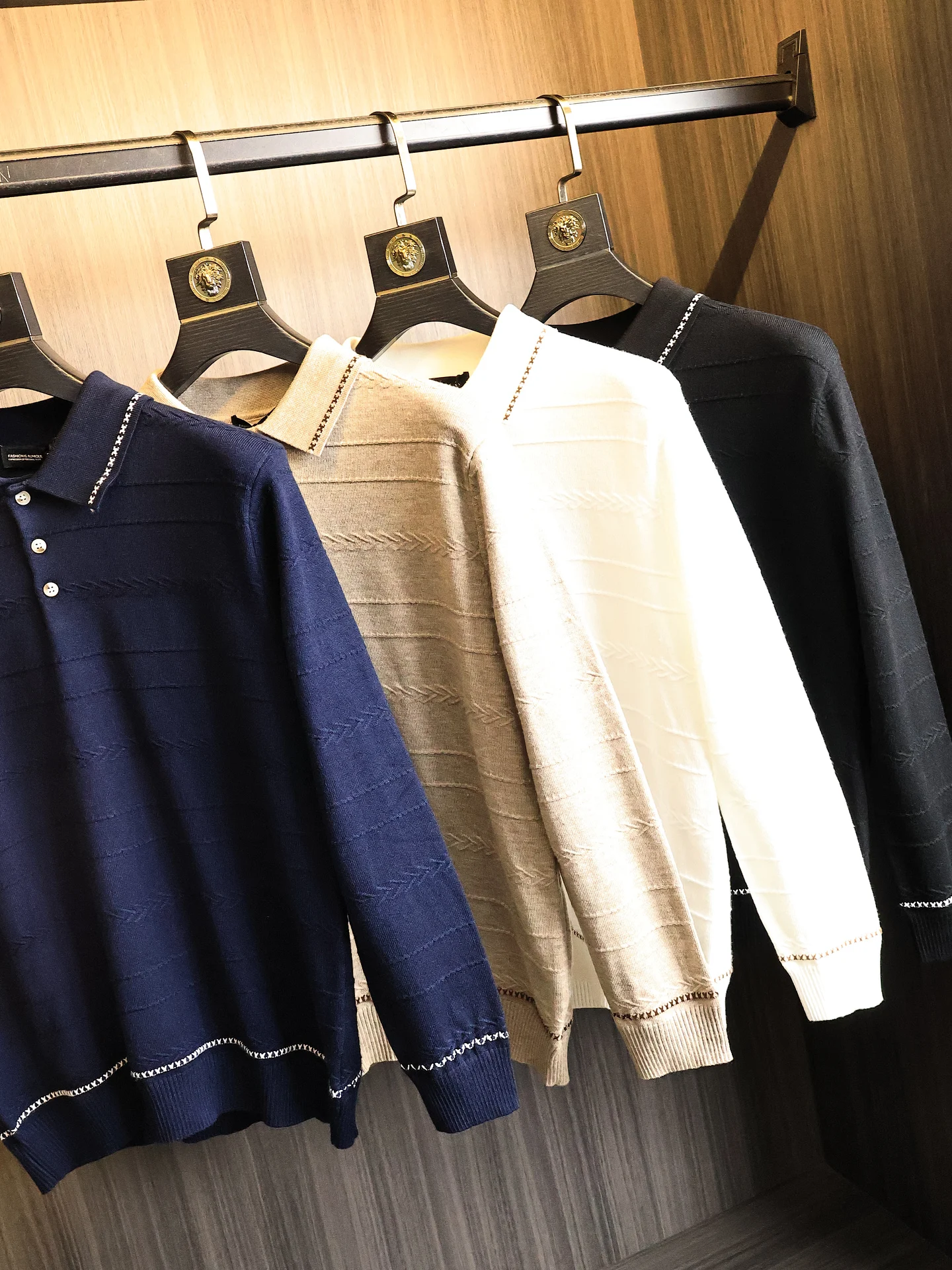 Soft Geometric Knit  Neck Sweater for Men Autumn Winter Fashion Casual Luxury Style Versatile Soft Fabric Comfortable Fit