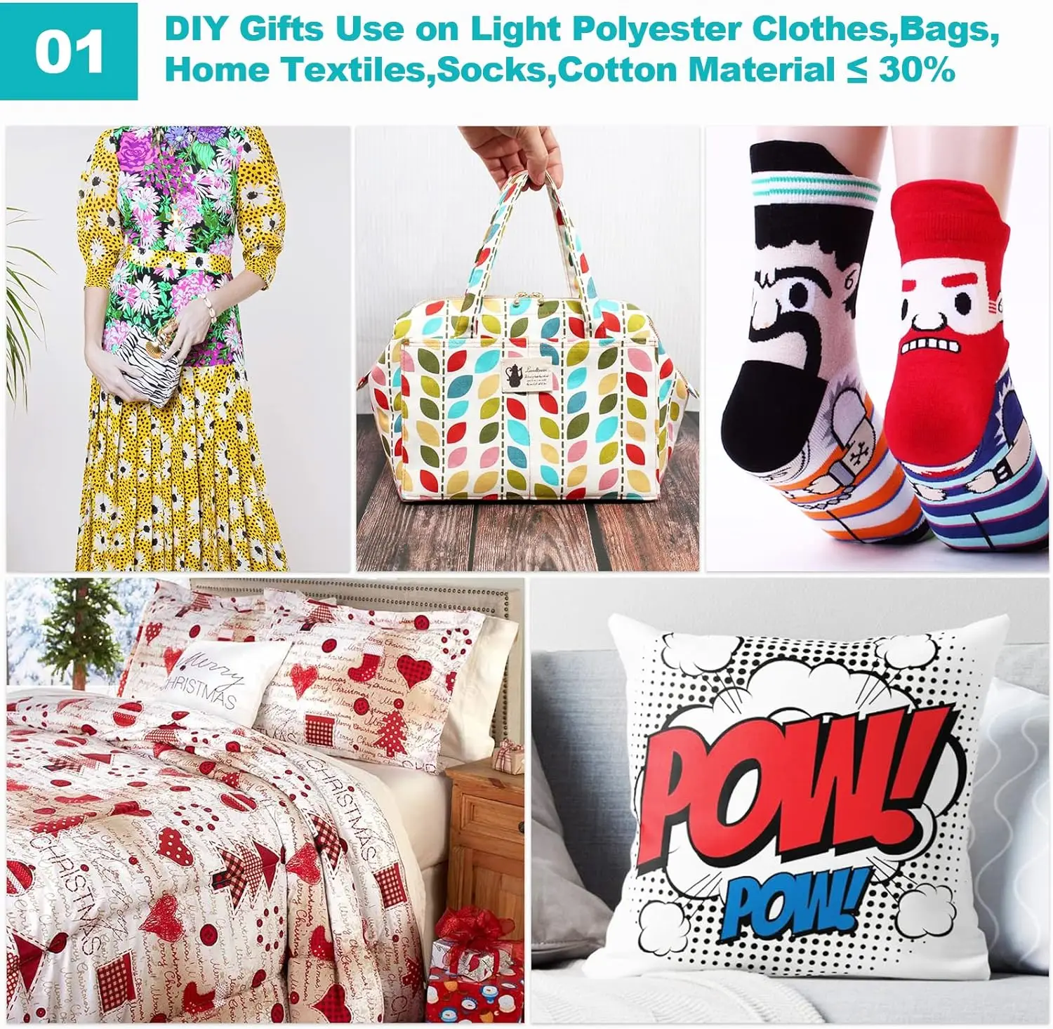 100 folhas de papel de sublimação para impressoras A4, 8,3 x 11,7 polegadas, 105 g/m2 para impressora jato de tinta, papel de sublimação de transferência de calor