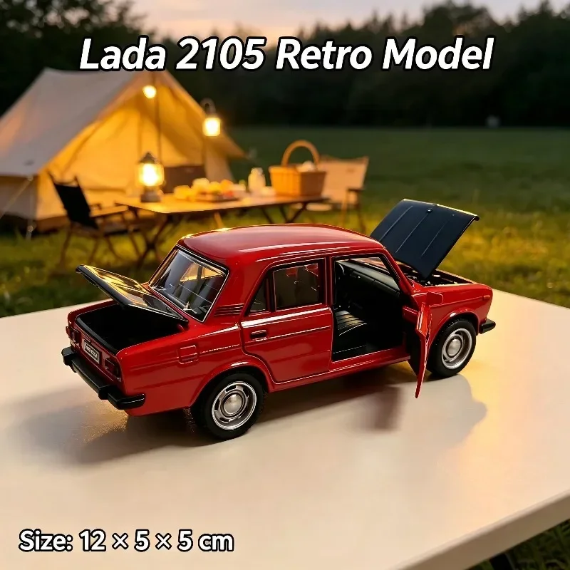 New Arrival 1:36 Retro Sedan Diecast Model, Pull Back Toy, 4 Open Doors Hood & Trunk, Vintage Vehicle Tabletop Ornament