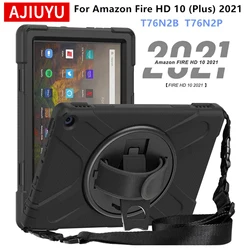 Case For Amazon Kindle Fire HD 10 HD10 Plus 2021 10.1 inch Tablet kids Heavy Duty Rugged Shockproof Silicon Case Cover