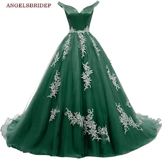 Schulter freies Ballkleid Quince anera Kleider für 15 Party Mode Applikation Organza süße 16 Prinzessin Geburtstags kleider